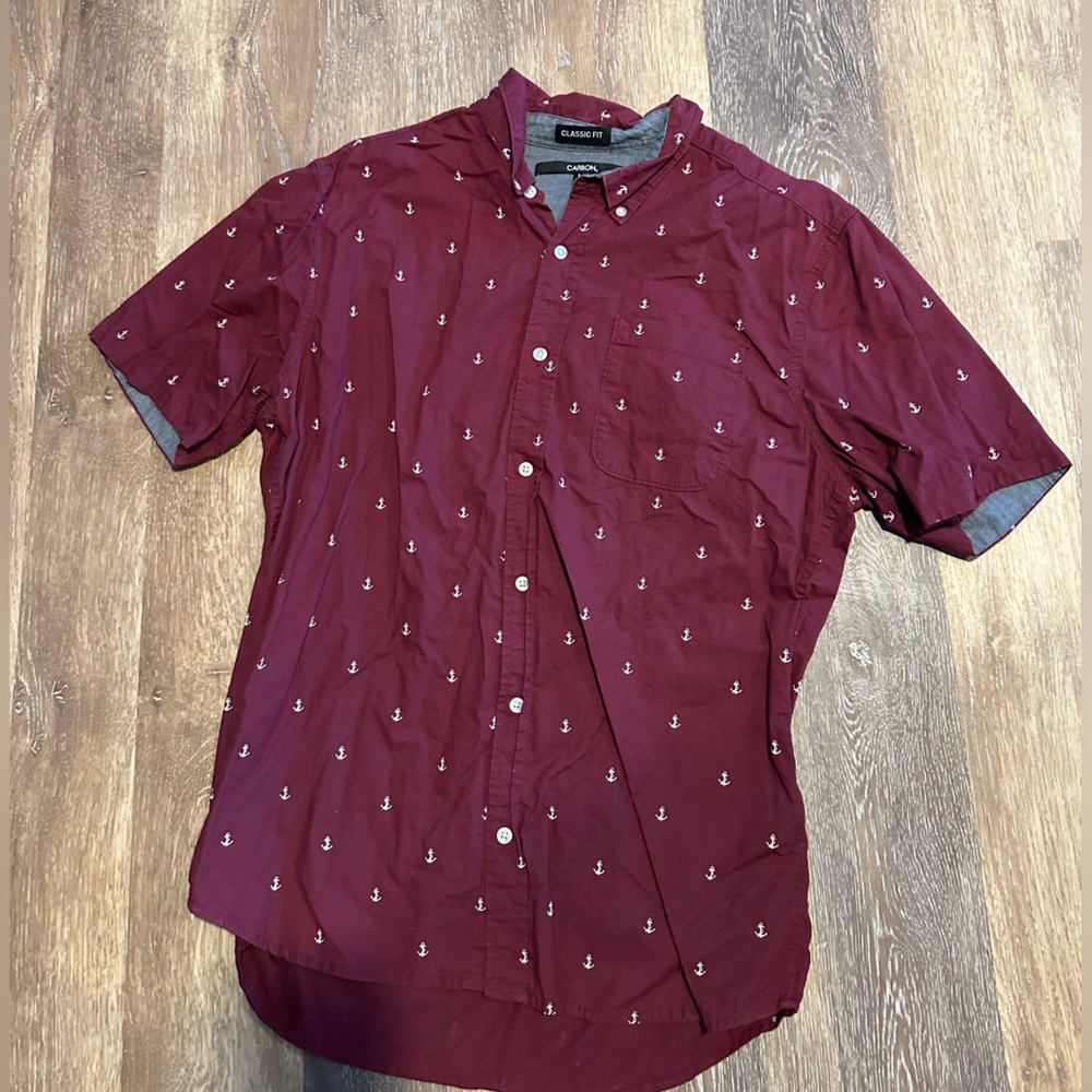 Mens anchor short sleeve polo